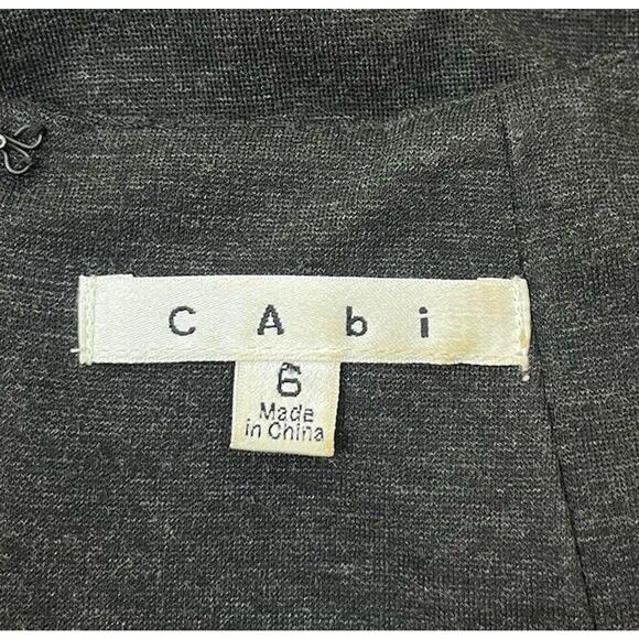 Cabi Style 649 Perfect Shell Ponte Tank Top Gray Sleeveless Blouse Size 6 - Picture 7 of 8